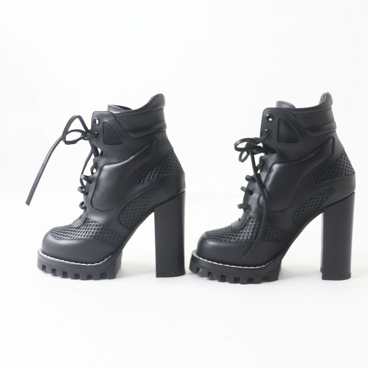 LOUIS VUITTON boots Main: Leather black Women 34