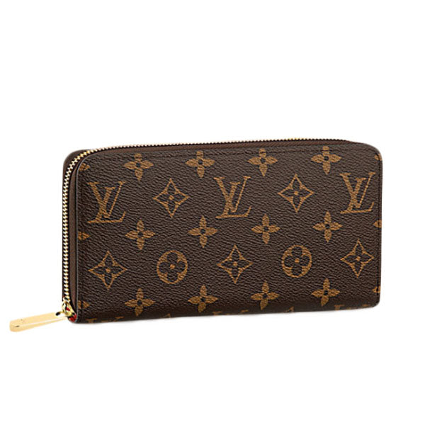 LOUIS VUITTON Long Wallet Purse M41896 Monogram canvas Brown Zip Around Monogram Zippy wallet Women(Unisex)