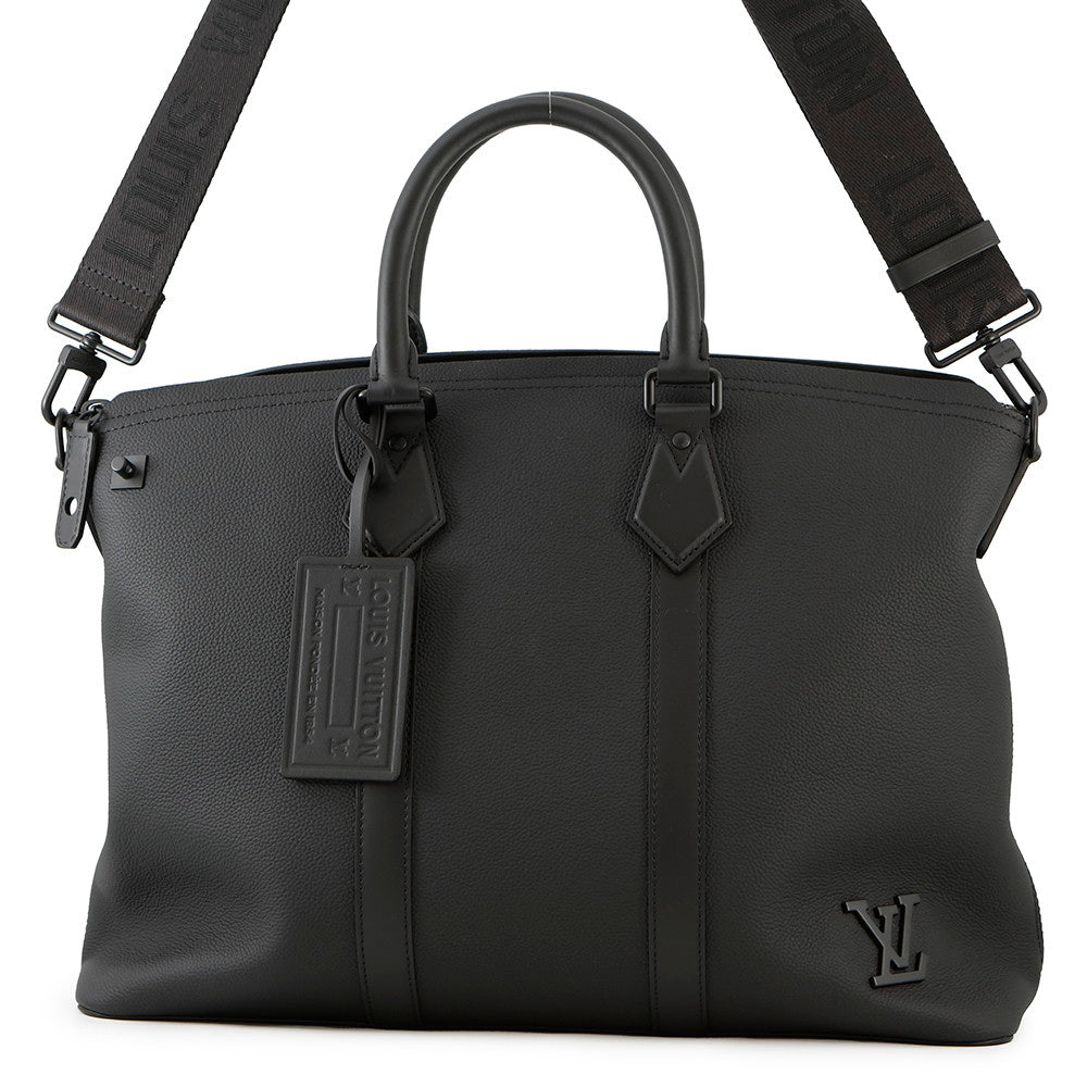 LOUIS VUITTON LV Aerogram Lock It BlackM59158 Taurillon Leather