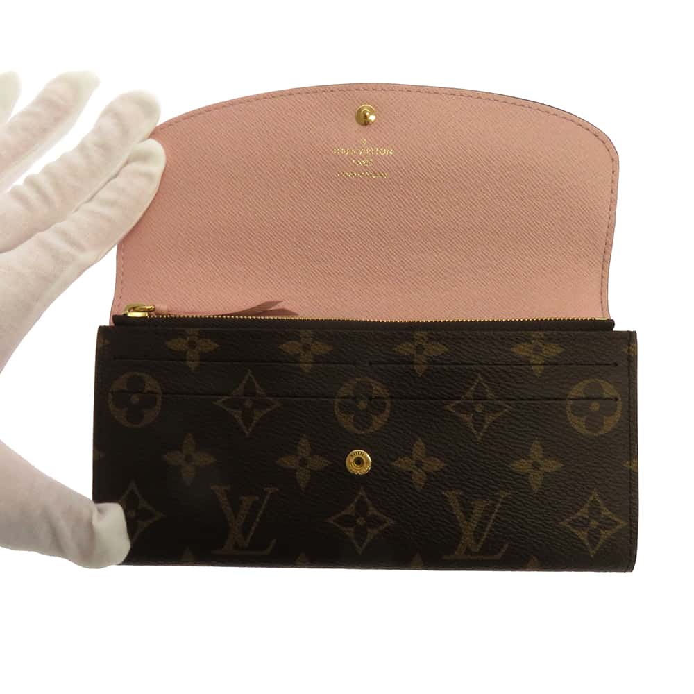 LOUIS VUITTON Portefeuille Emilie Rose BallerineM61289 Monogram