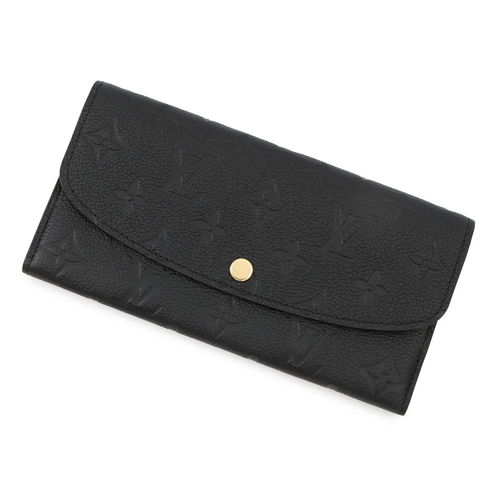 LOUIS VUITTON Portefeuille Emilie BeigeM62369 Monogram Empreinte Leather