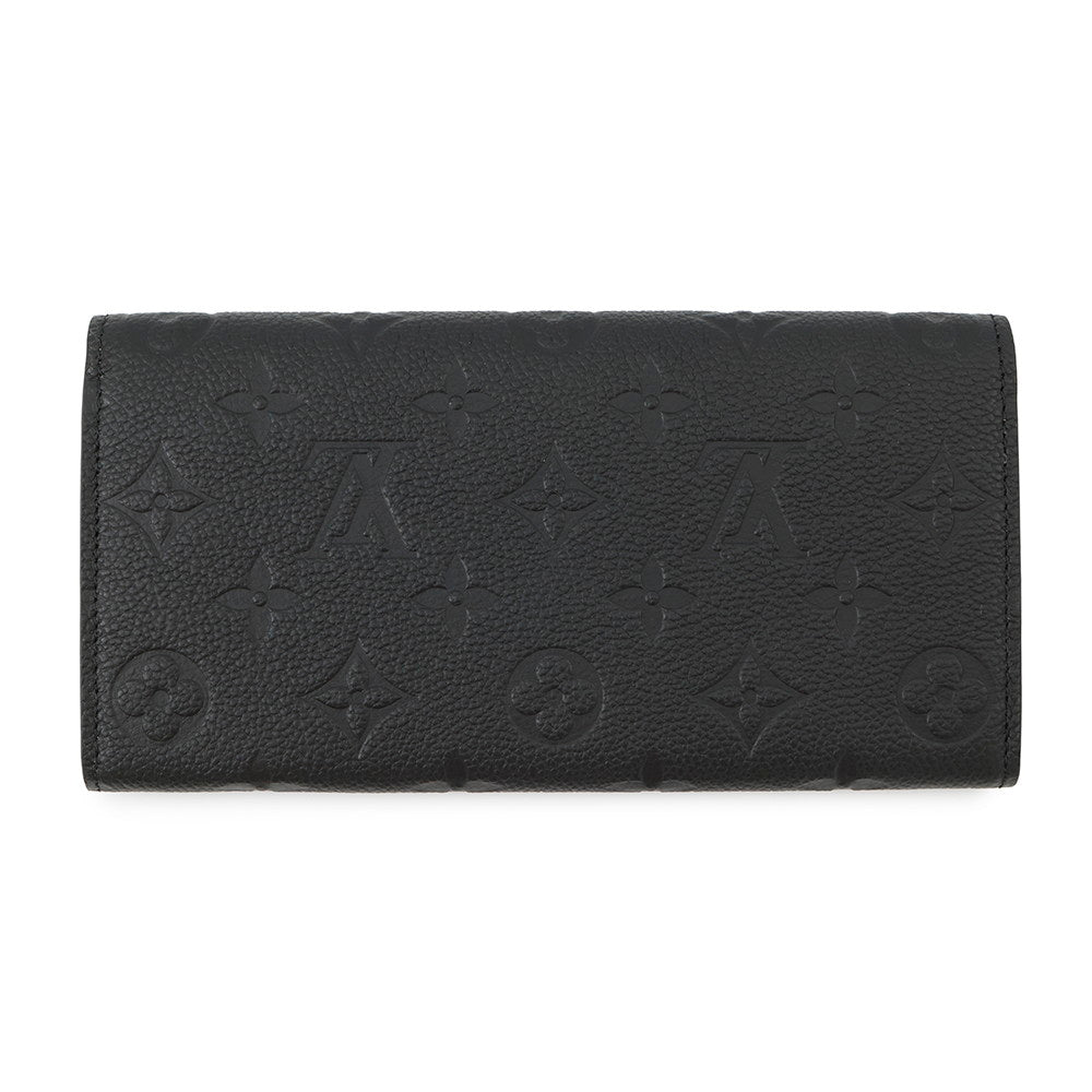LOUIS VUITTON Portefeuille Emilie BeigeM62369 Monogram Empreinte Leather