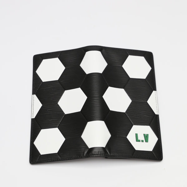LOUIS VUITTON Long Wallet Purse M63294 Epi Leather Noir Portefeuille Blaza Epi Russia 2018 FIFA World Cup unisex(Unisex)