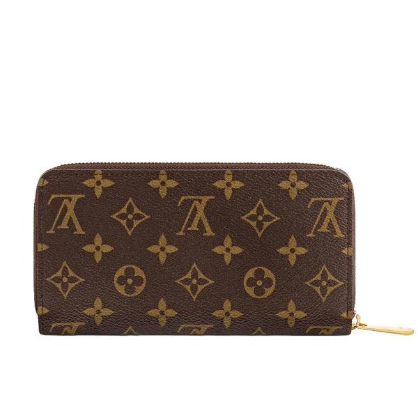 LOUIS VUITTON Long Wallet Purse M63379 Monogram canvas Brown Zippy wallet Monogram Zip Around long wallet Women