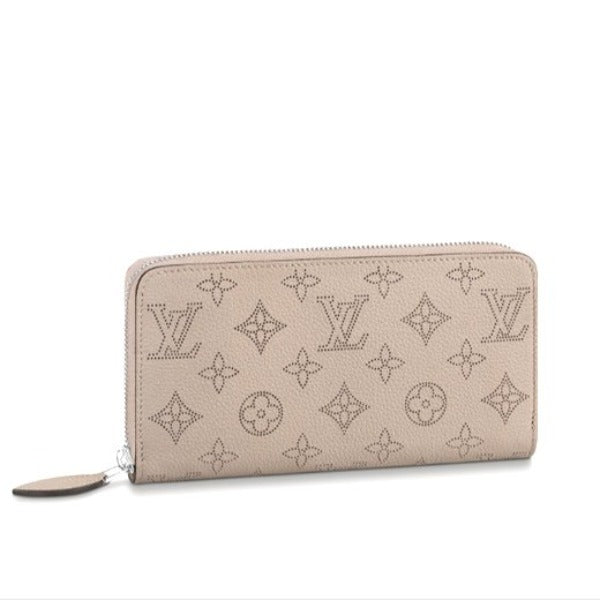 LOUIS VUITTON Long Wallet Purse M69821 Monogram Mahina Galle Zip Around Monogram Mahina Zippy wallet unisex(Unisex)