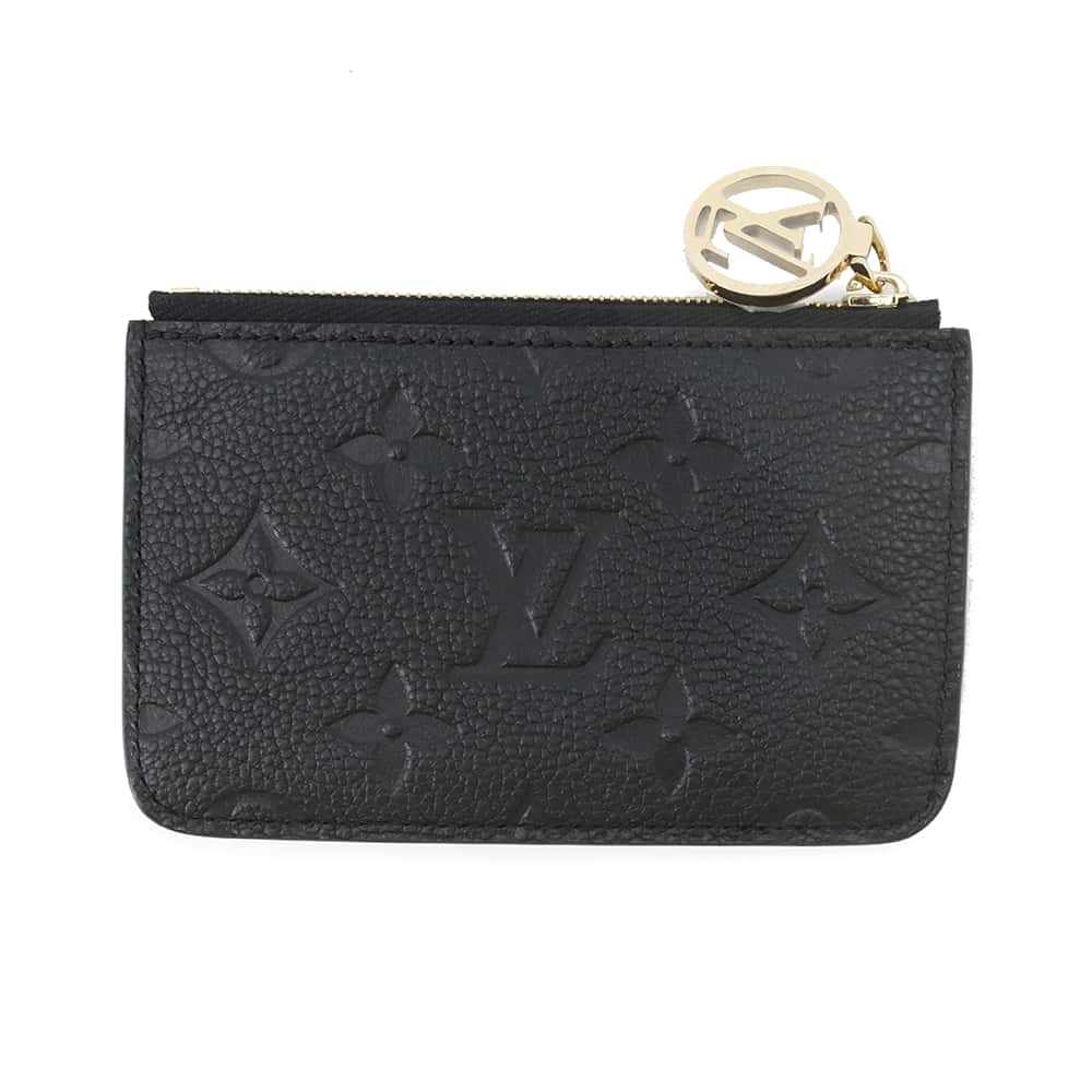LOUIS VUITTON Card Case Porto Cult Romy NoirM81883 Monogram Empreinte Leather