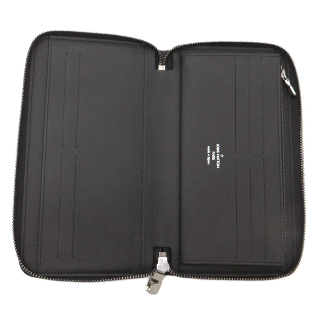 LOUIS VUITTON Zippy Organizer NM NoirM82081 Monogram Eclipse