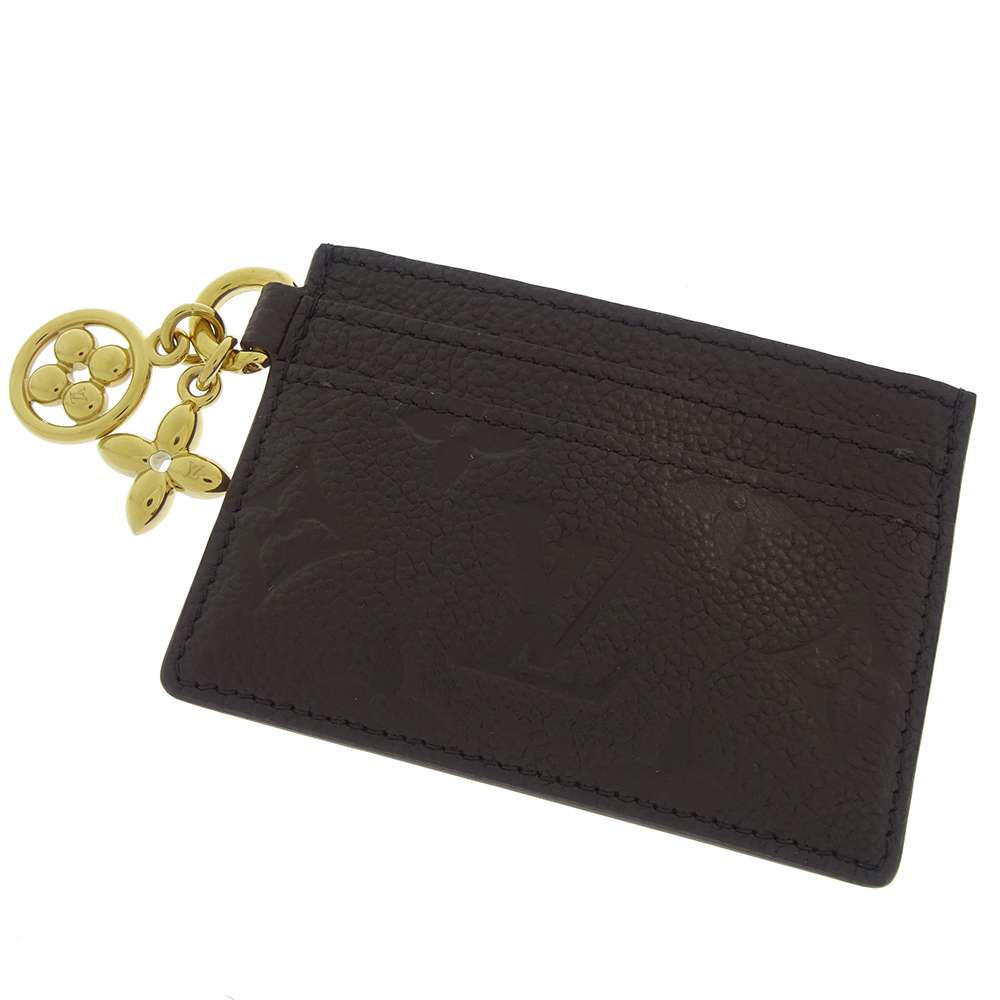 LOUIS VUITTON Porto Cultã»LV Bag Charm NoirM82132 Monogram Empreinte Leather