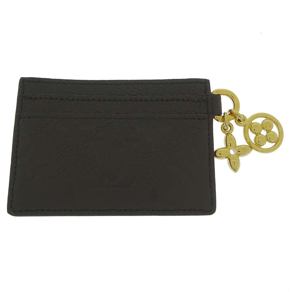 LOUIS VUITTON Porto Cultã»LV Bag Charm NoirM82132 Monogram Empreinte Leather