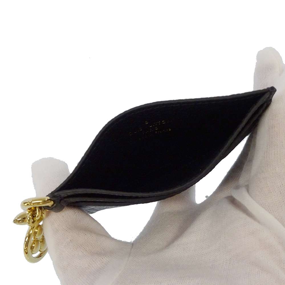 LOUIS VUITTON Porto Cultã»LV Bag Charm NoirM82132 Monogram Empreinte Leather