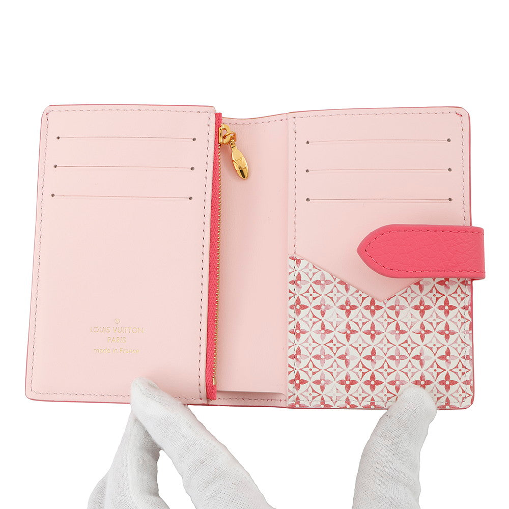 LOUIS VUITTON Vertical Wallet Compact FuchsiaM82461 Taurillon