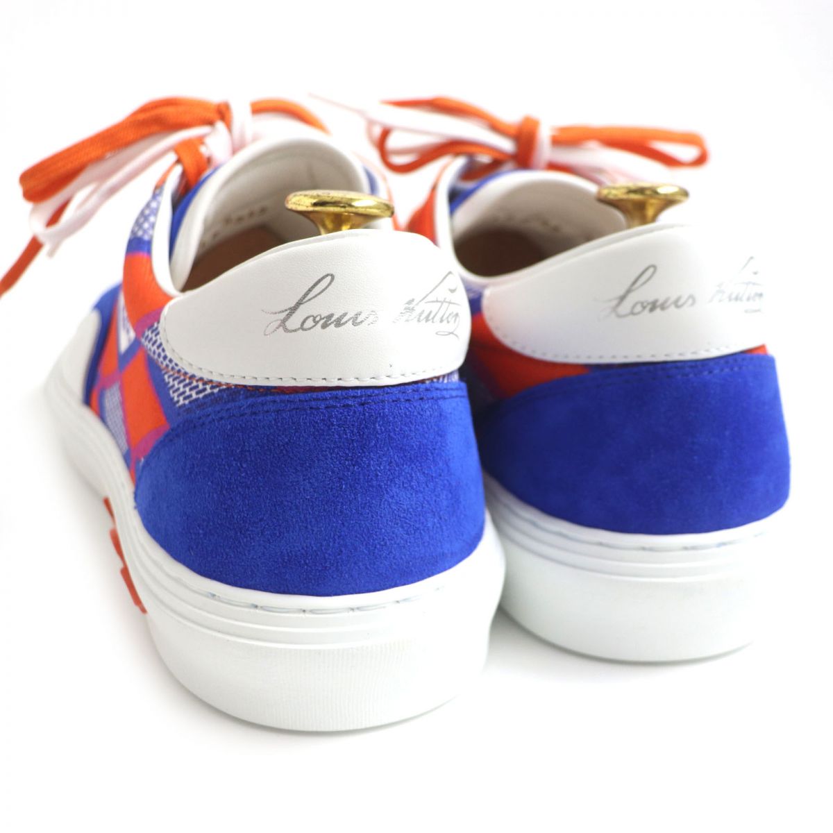 LOUIS VUITTON sneakers canvas Orange x white x blue 9