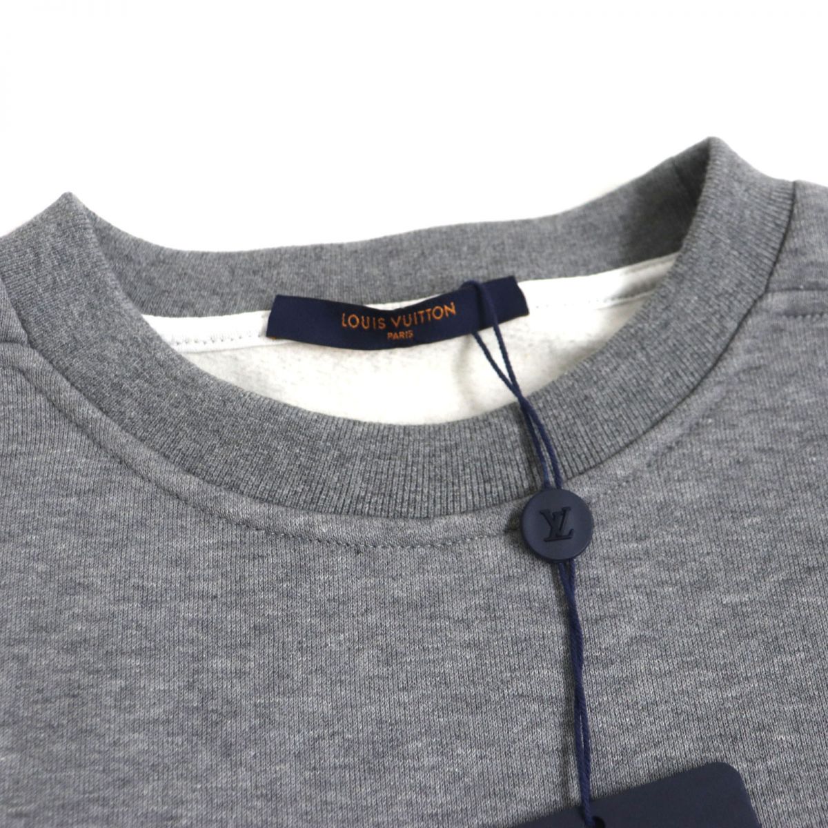 LOUIS VUITTON sweat Main: 100% cotton gray mens S