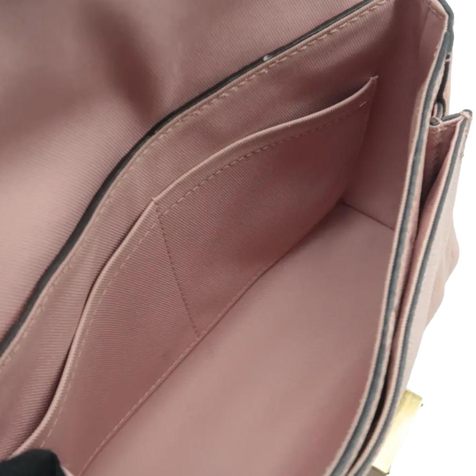 LOUIS VUITTON Blanche BB Empreinte Leather Shoulder Bag Rose Poudre