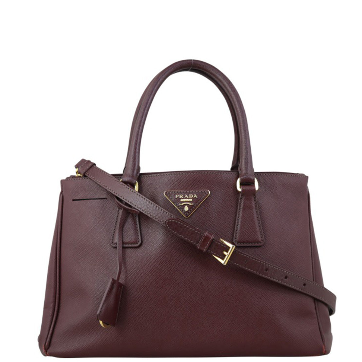 Prada Saffiano Galleria Double Zip Tote Small