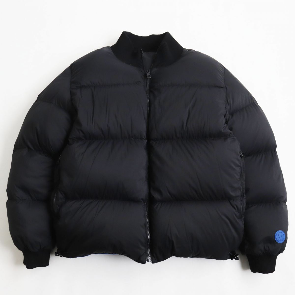 LOUIS VUITTON Blouson Outer: 100% nylon, Lining: 100% nylon, Filling: 90% down, Filling: 10% feather, Part: 100% polyester INDIGO LAVE mens 44