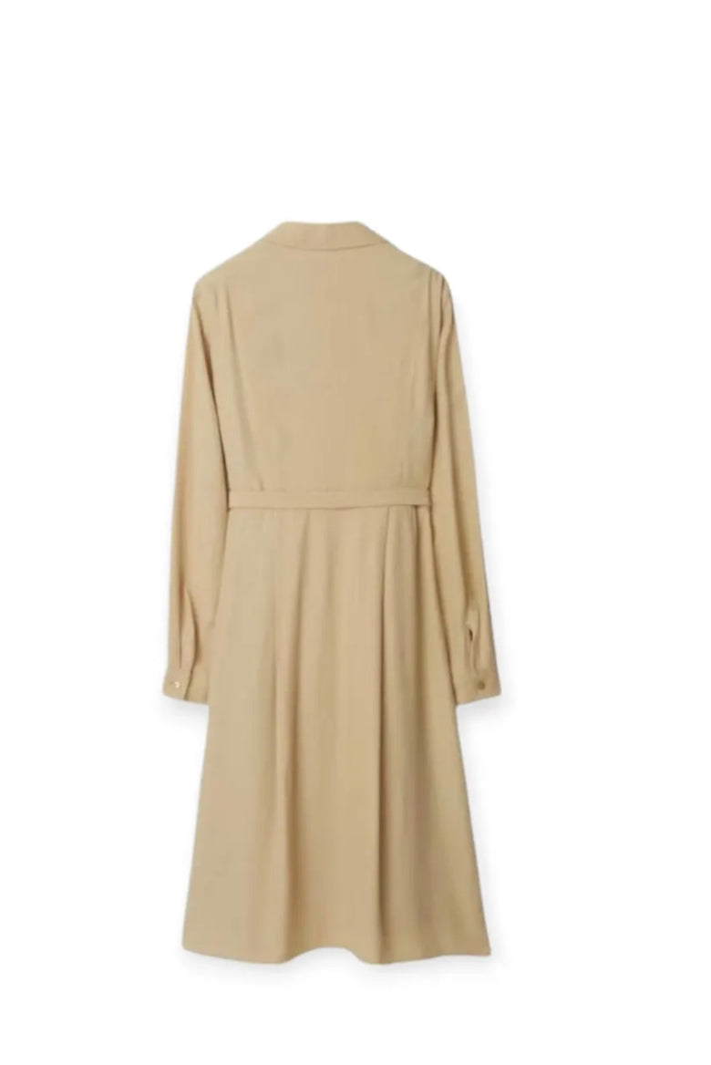 Luxury Burberry Alverley Trench Dress Beige