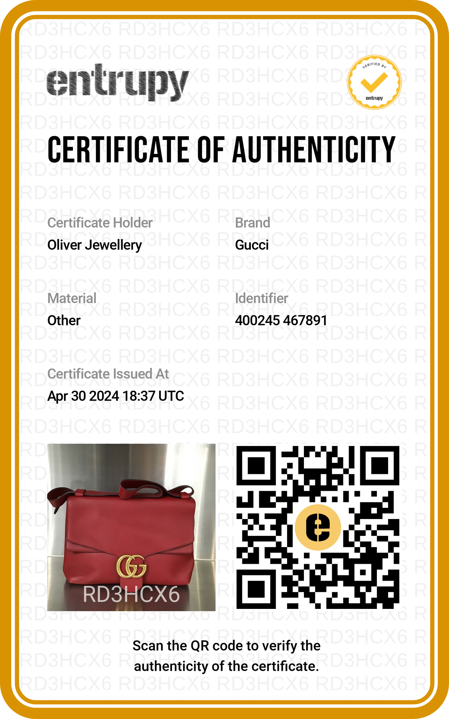 Gucci Red Pebble Leather GG Marmont Medium Shoulder Bag