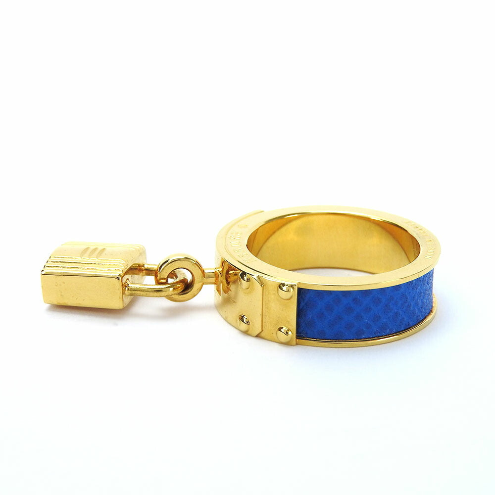 HERMES Scarf ring Metal, Leather gold Women