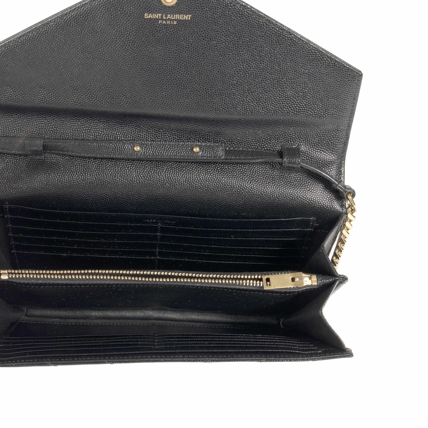 Saint Laurent Monogram Matelasse Chain Wallet
