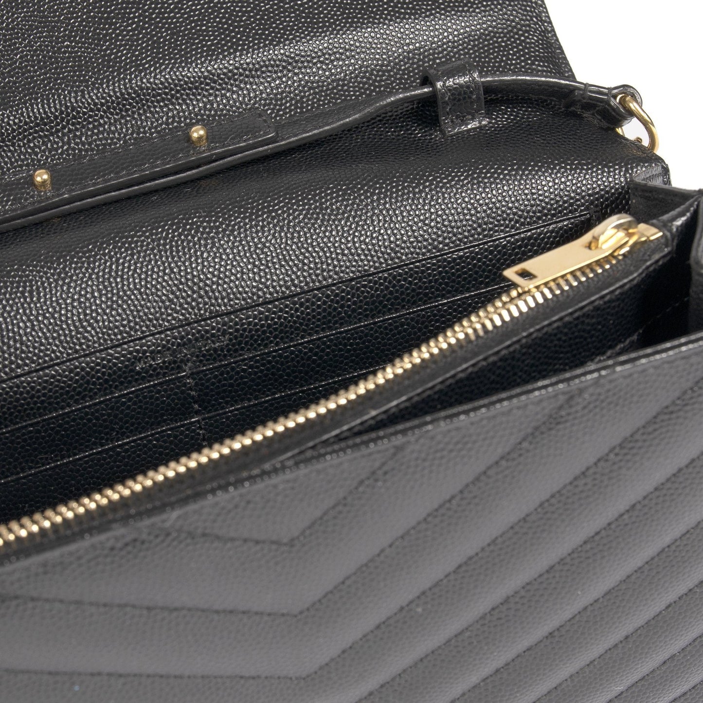 Saint Laurent Monogram Matelasse Chain Wallet