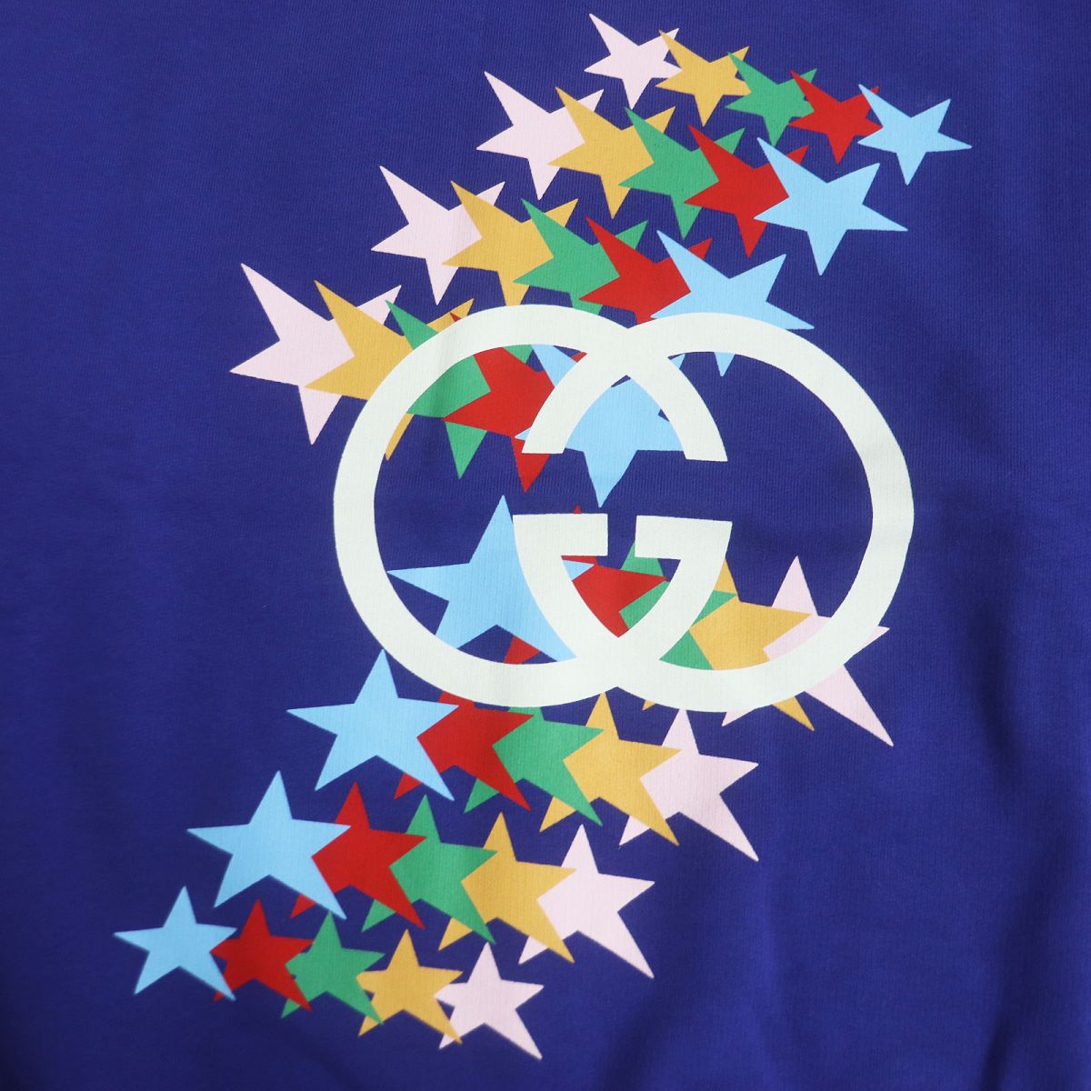 GUCCI sweat Main: 100% cotton blue mens XS