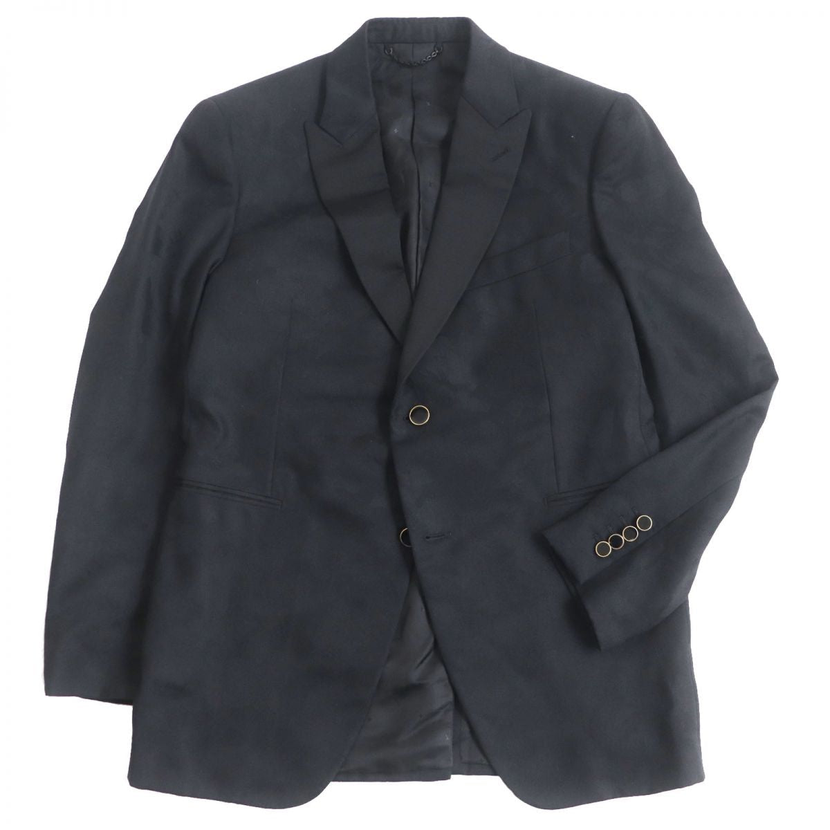 LOUIS VUITTON tailored jacket Outer: 100% wool, Lining: 75% cupra, Lining: 25% cotton black mens 52