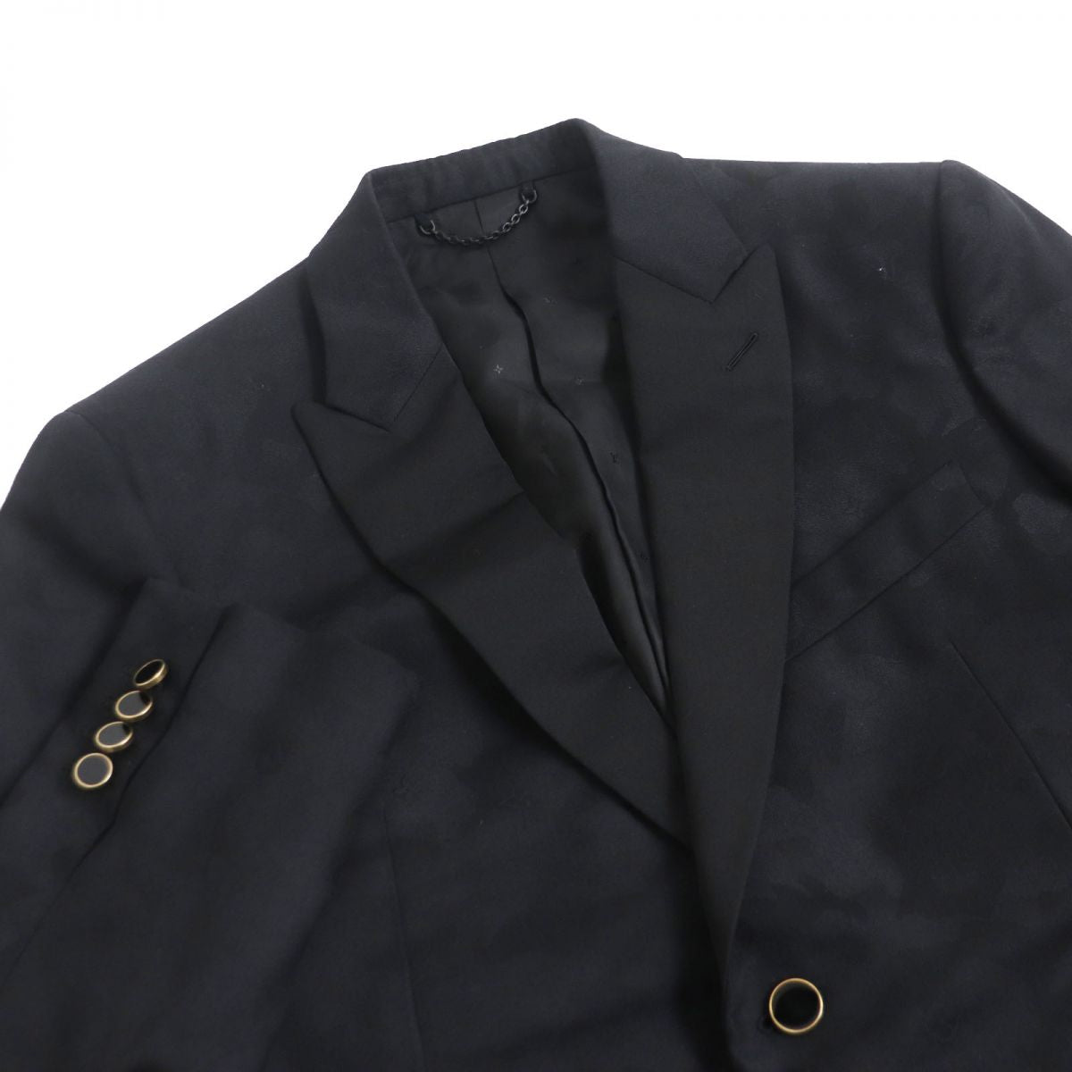 LOUIS VUITTON tailored jacket Outer: 100% wool, Lining: 75% cupra, Lining: 25% cotton black mens 52
