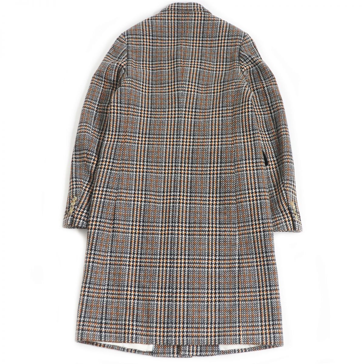 GUCCI Chester coat Outer: 82% wool, Outer: 18% nylon, Lining: 100% rayon, Sleeve lining: 100% cupra, Part: 68% rayon Gray typeMulticolor mens 44