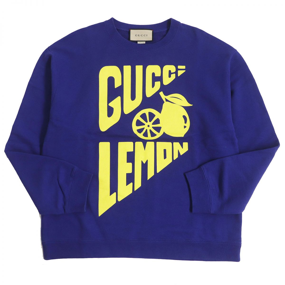 GUCCI sweat Main: 100% cotton blue mens S