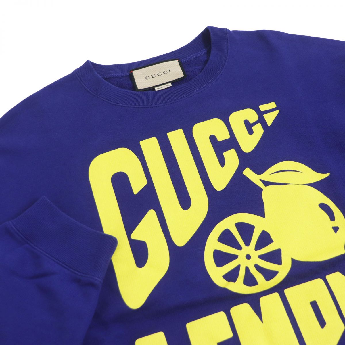 GUCCI sweat Main: 100% cotton blue mens S