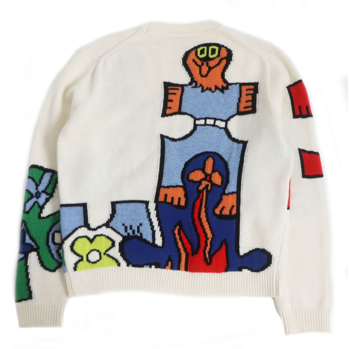 LOUIS VUITTON knit Main: 100% wool Ivory mens M