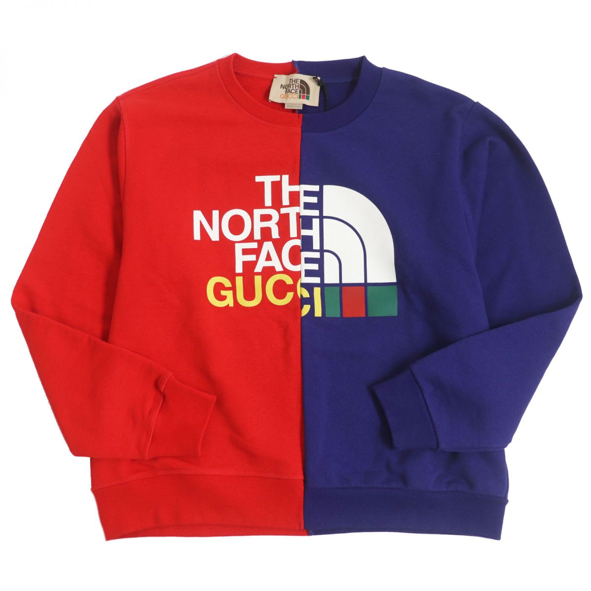GUCCI sweat 671500 Main: 100% cotton Red blue mens XS (170/88A)