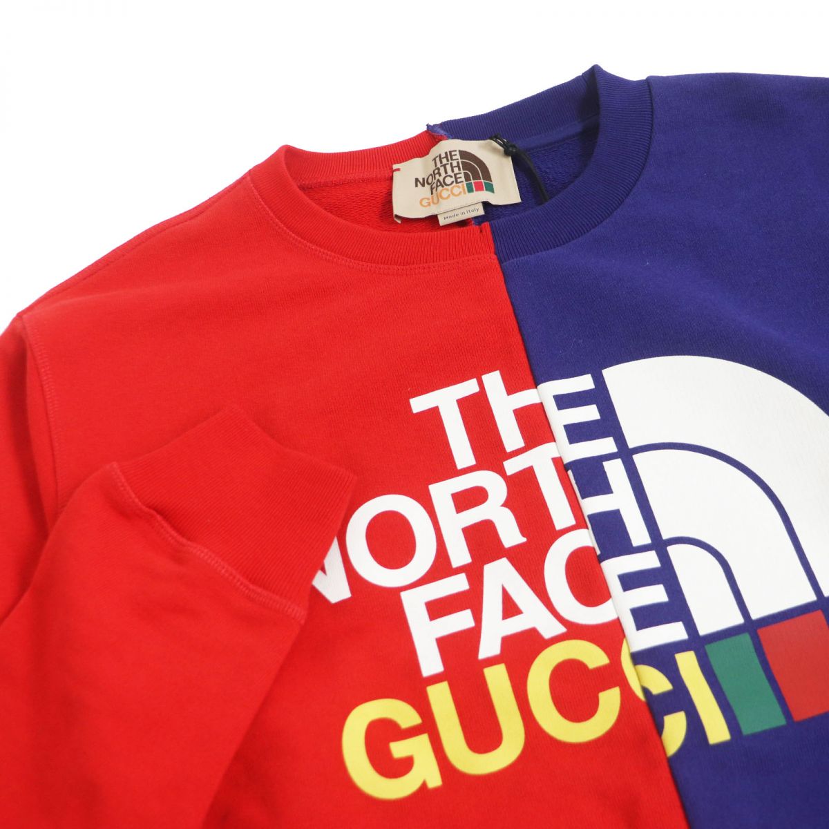 GUCCI sweat 671500 Main: 100% cotton Red blue mens XS (170/88A)