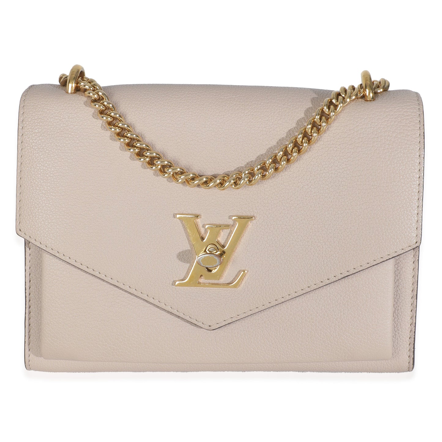 Louis Vuitton Pink Calfskin Mylockme Chain Bag BB