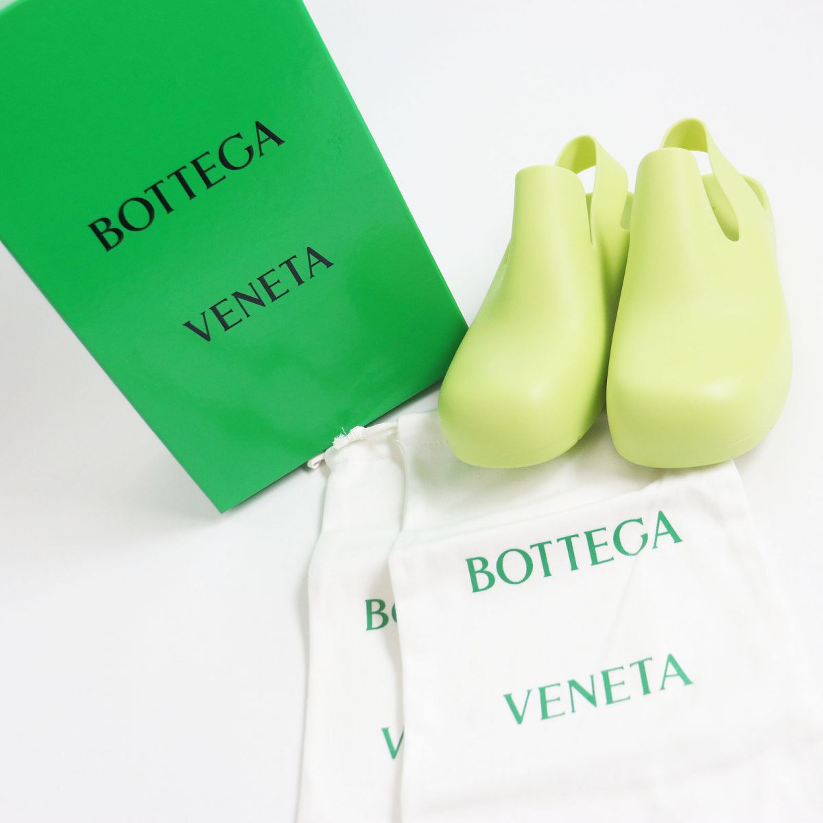 BOTTEGAVENETA Slip-on Main: Rubber Light green mens 42