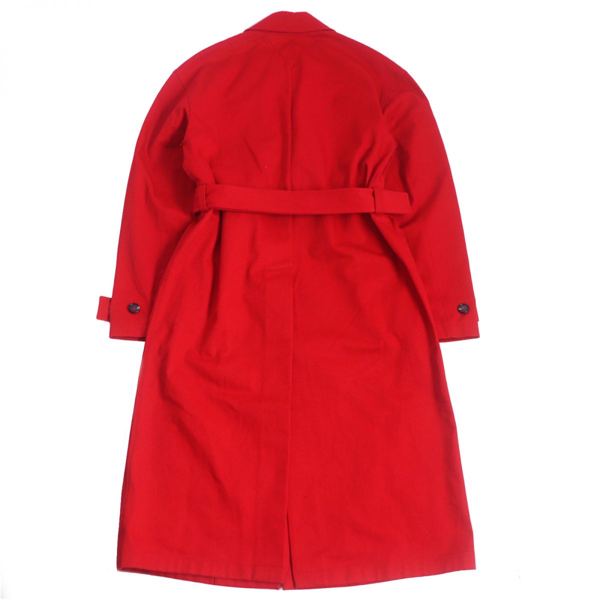 BOTTEGAVENETA trench coat Outer: 100% cotton, Leather: Sheepskin, Lining: 72% cotton, Lining: 20% rayon, Lining: 8% polyester Red mens 44