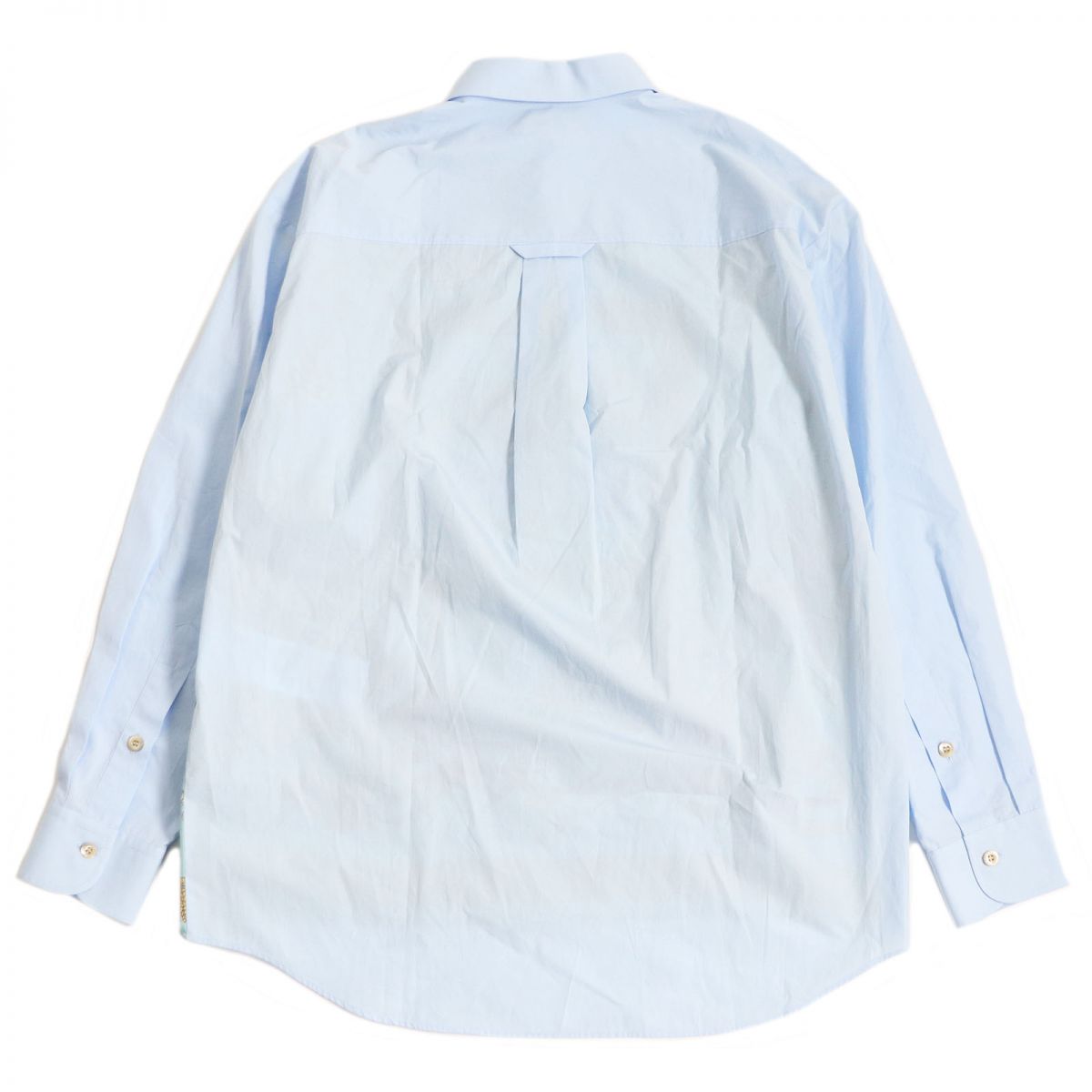 GUCCI Long sleeve shirt Main: 100% cotton, Part: 100% silk Light blue mens 46