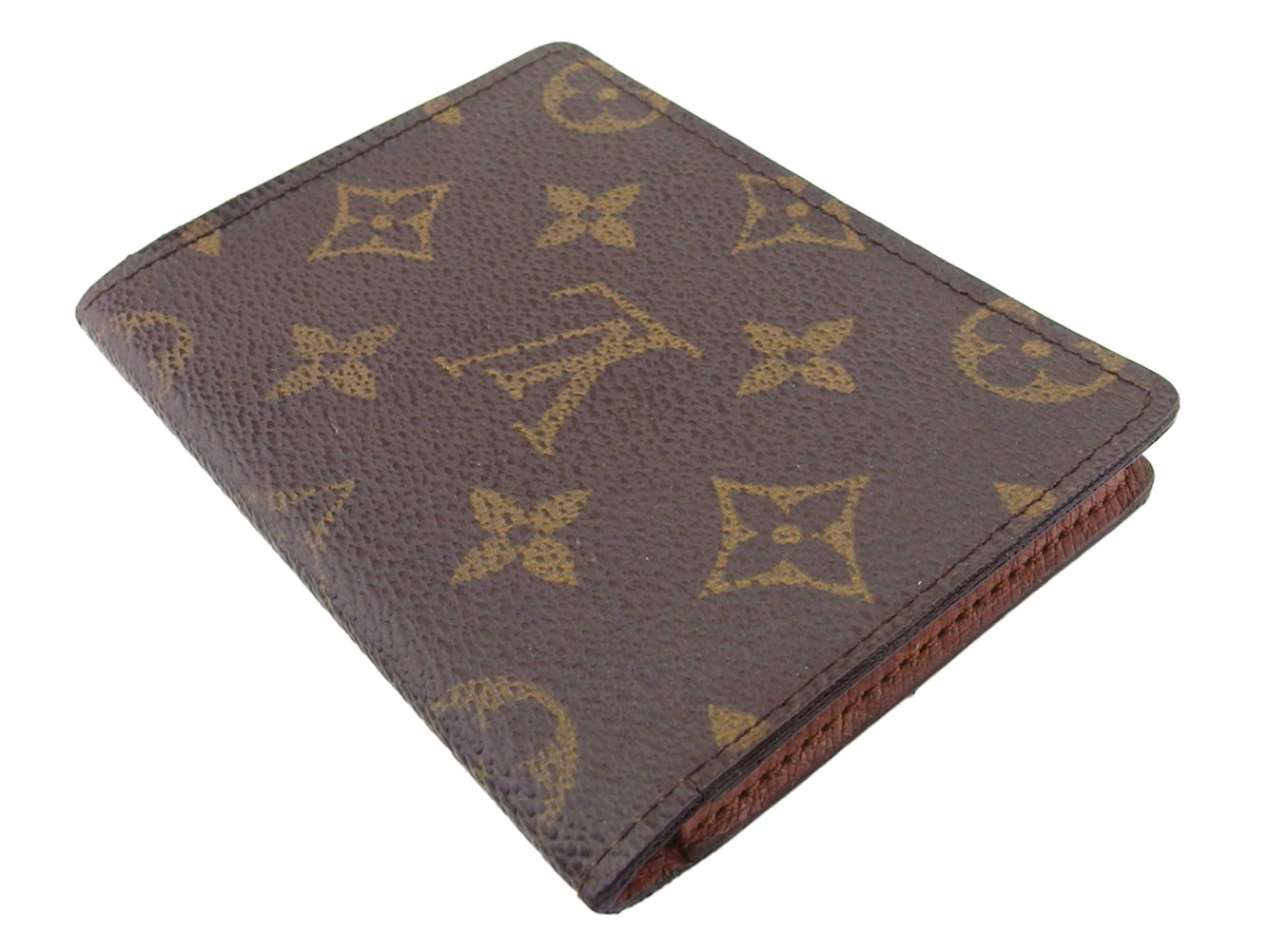 LOUIS VUITTON Pass case M60533 Brown beige Porto 2 Cult Vertical