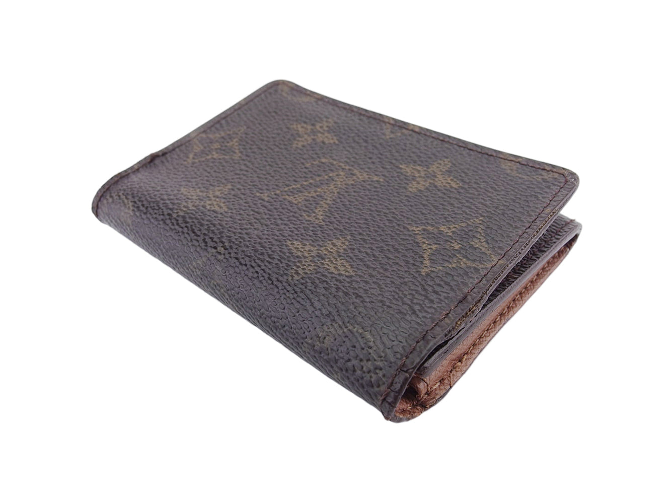 LOUIS VUITTON Card Case M62920 Brown beige Anvelop Cult De Vuitto