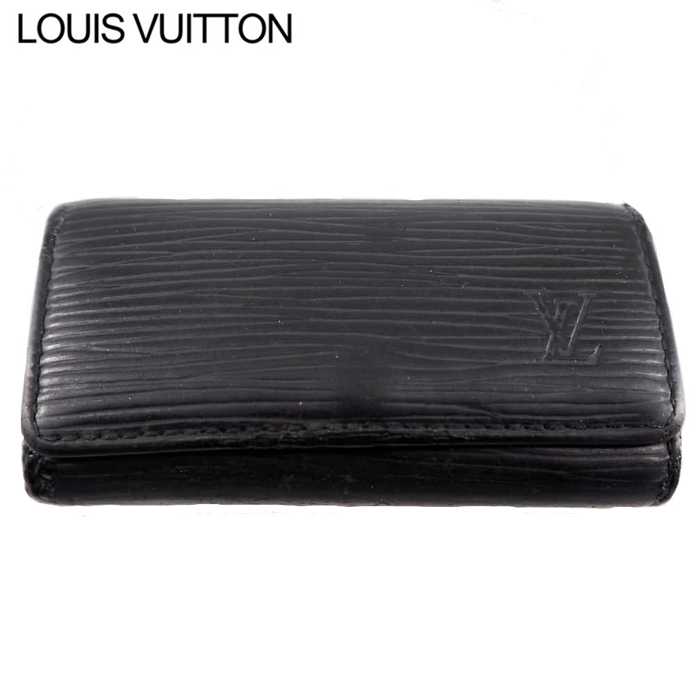 LOUIS VUITTON Key case Key holder Noir Multicles4