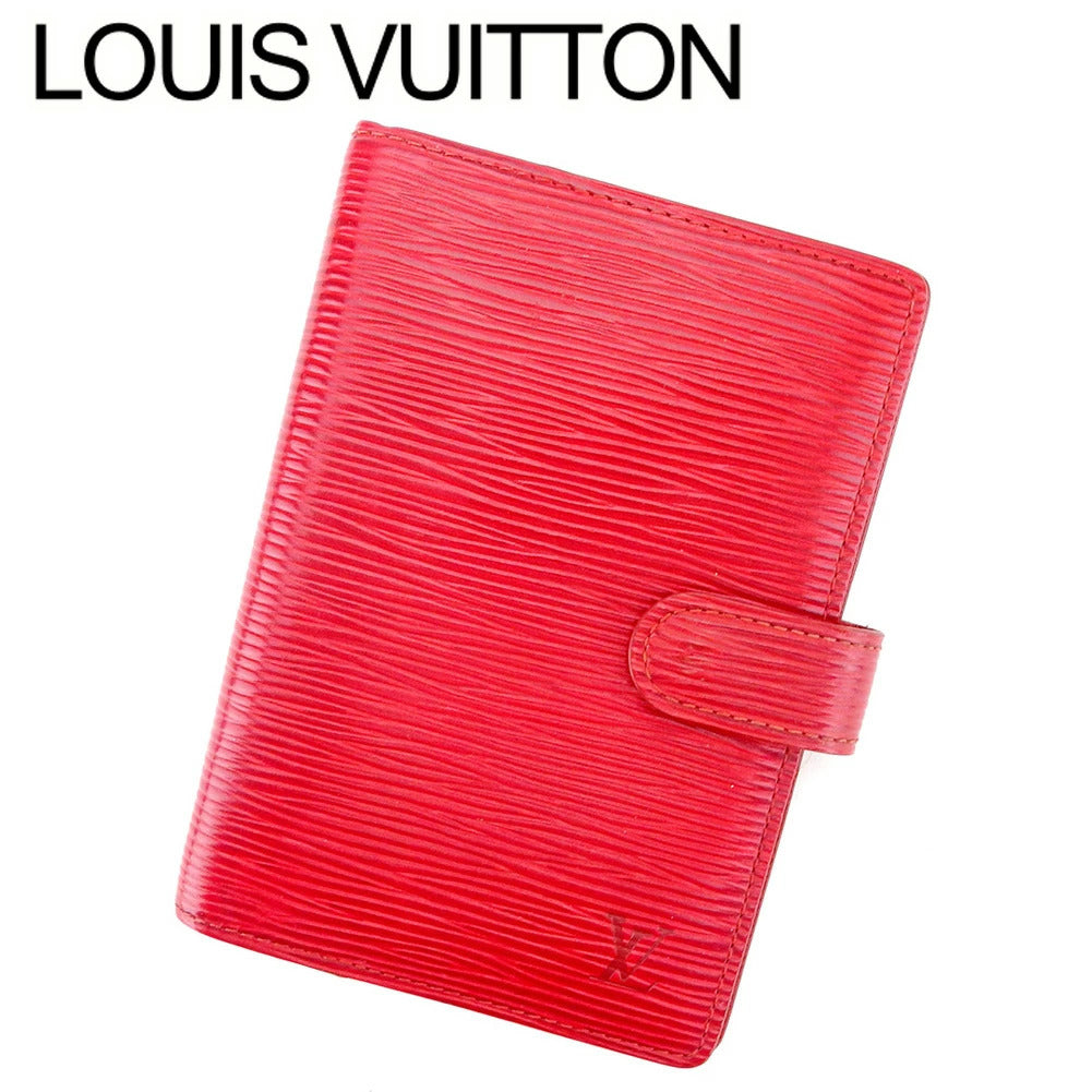 LOUIS VUITTON Notebook cover R20057 Red Agenda PM
