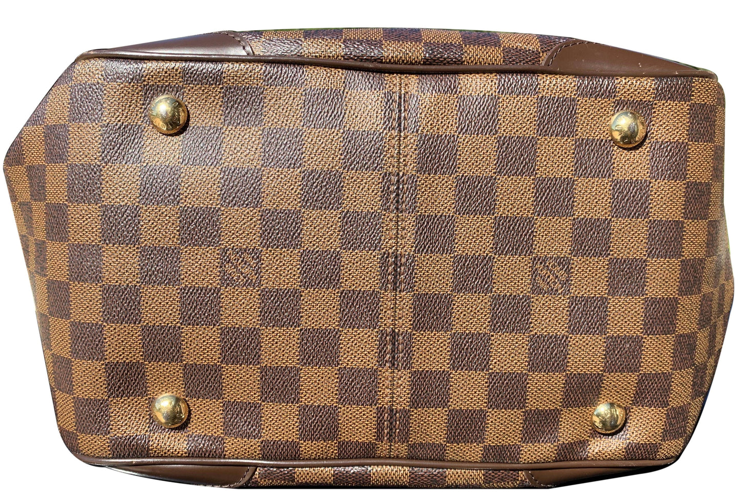 LOUIS VUITTON Verona MM Damier Ebene Shoulder Bag Brown