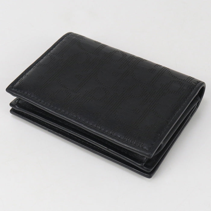 Dior Business card holder Card Case Calfskin black mens