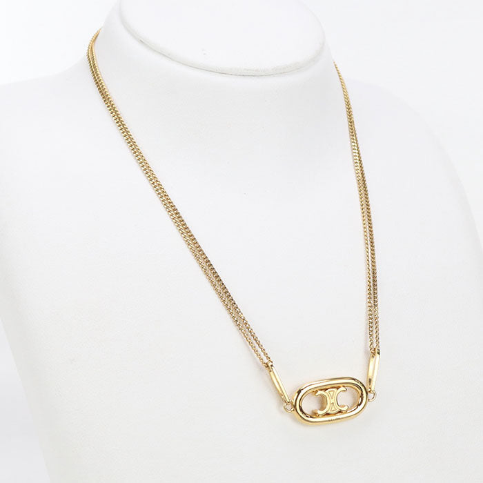 CELINE 46S896BRA Triomphe Necklace metal gold Women