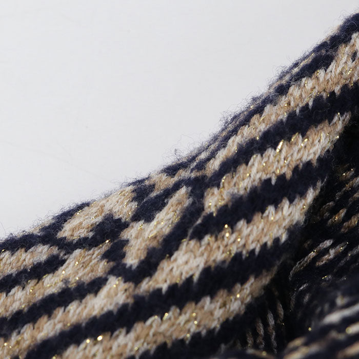 GUCCI Scarf wool/Nylon navy Women