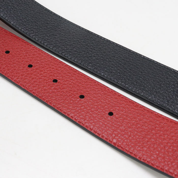 GUCCI 450000 Reversible belt Interlocking G belt leather black mens
