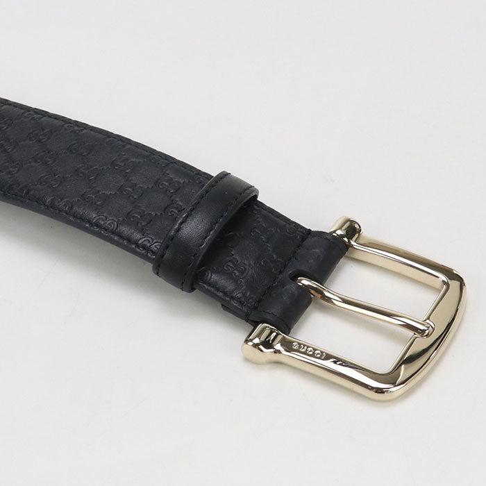 GUCCI 281548 Micro Guccisima belt leather black mens