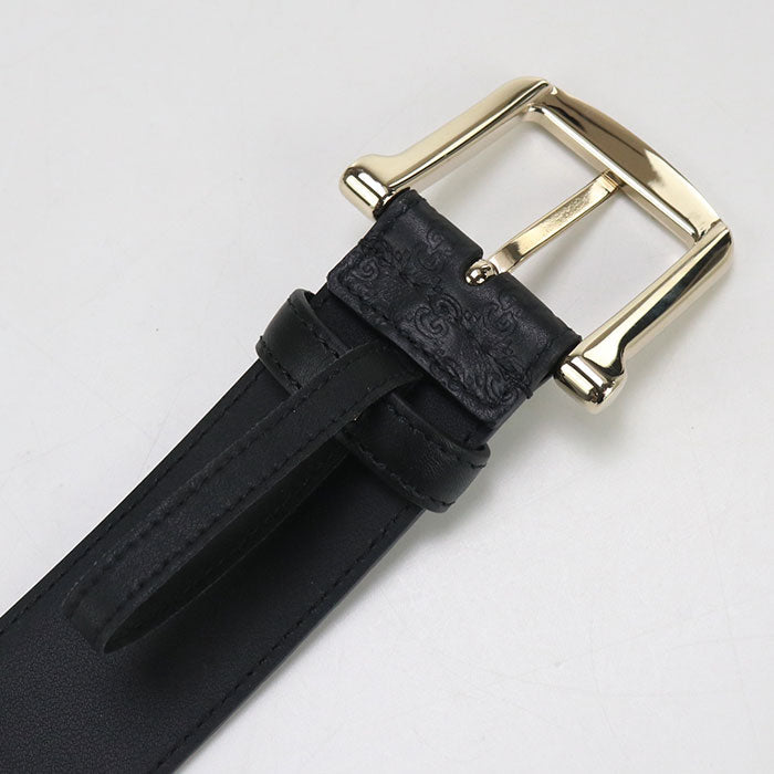 GUCCI 281548 Micro Guccisima belt leather black mens