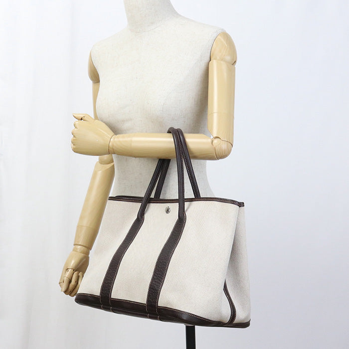 HERMES HE82033 Garden party PM Tote Bag beige Women